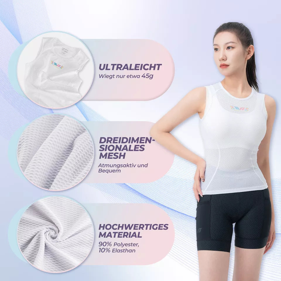 ROCKBROS TVI cykeltröja dam ärmlös undertröja funktionell skjortväst för cykel