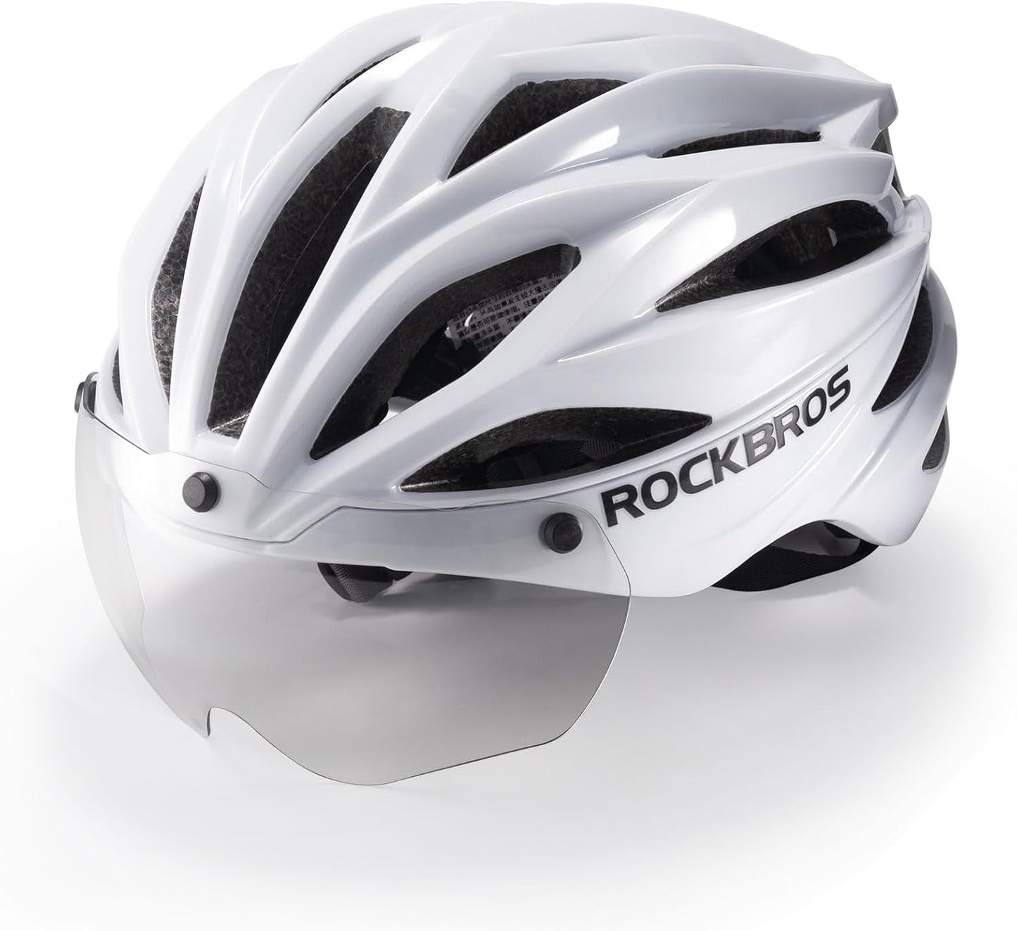 ROCKBROS Vuxen cykelhjälm med visir Magnetisk avtagbar Andningsbar Justerbar för män och kvinnor 58-62cm