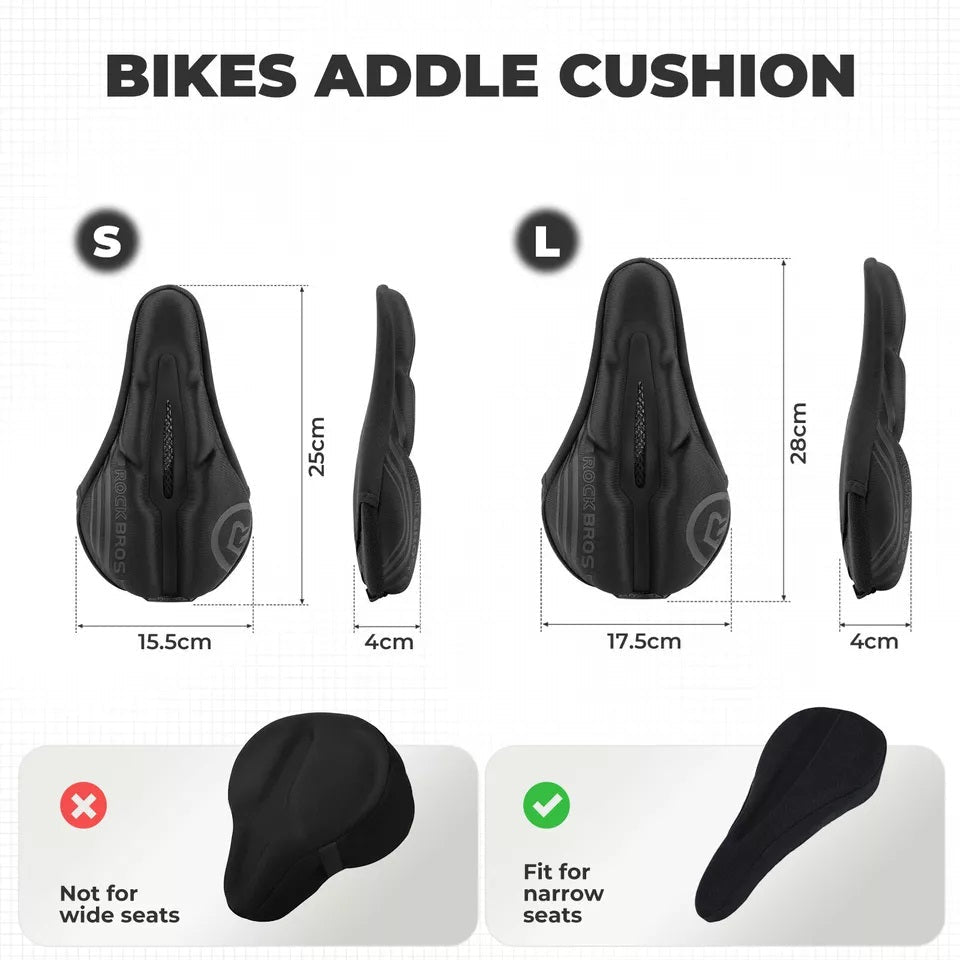 ROCKBROS cykelsadelöverdrag gel sadelöverdrag med regnskydd unisex