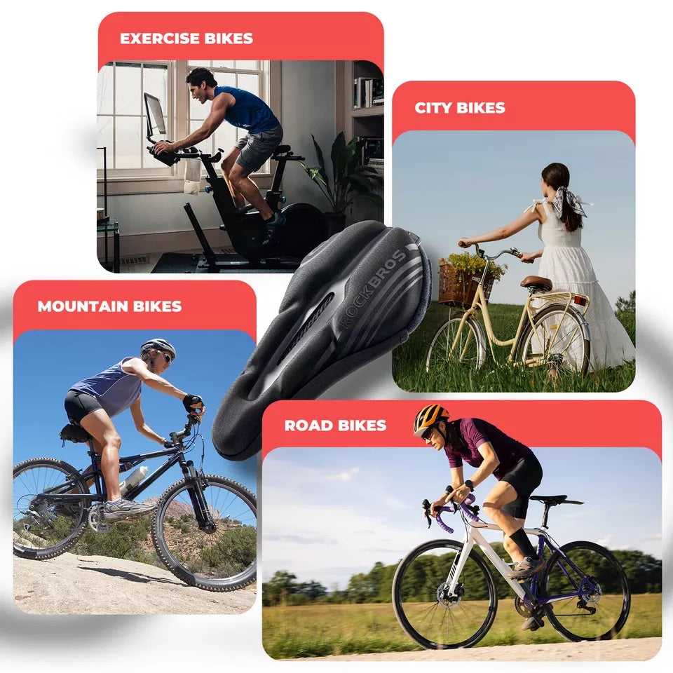 ROCKBROS cykelsadelöverdrag gel sadelöverdrag med regnskydd unisex