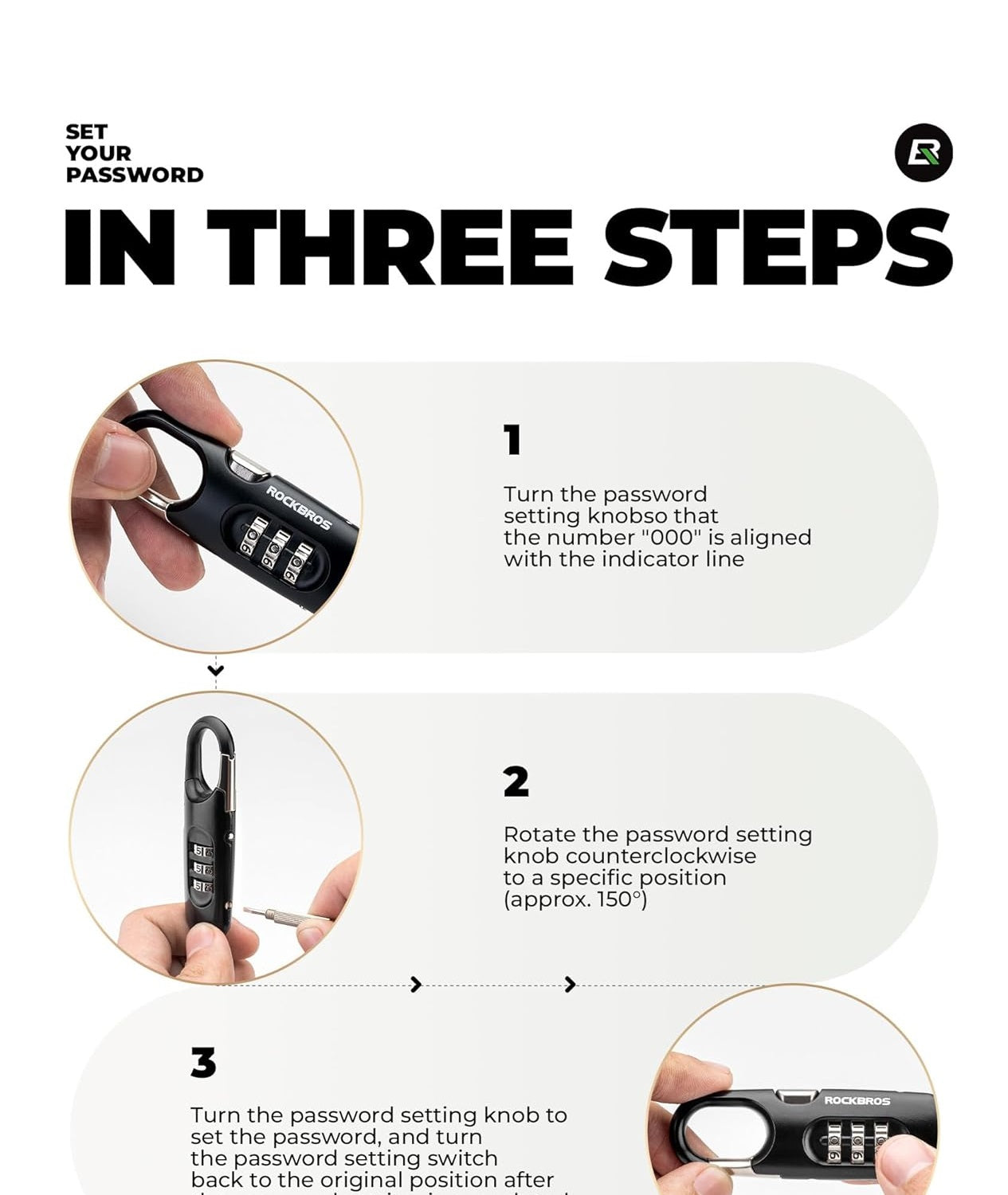 ROCKBROS cykellås kabellås 150cm med nummerkod stöldskydd för cykelskoter barnvagn röd/svart