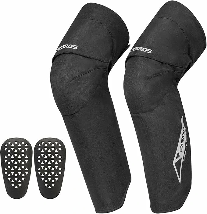 ROCKBROS Benlängder knäskydd vinter 1 par knäskydd fleece vindtätt