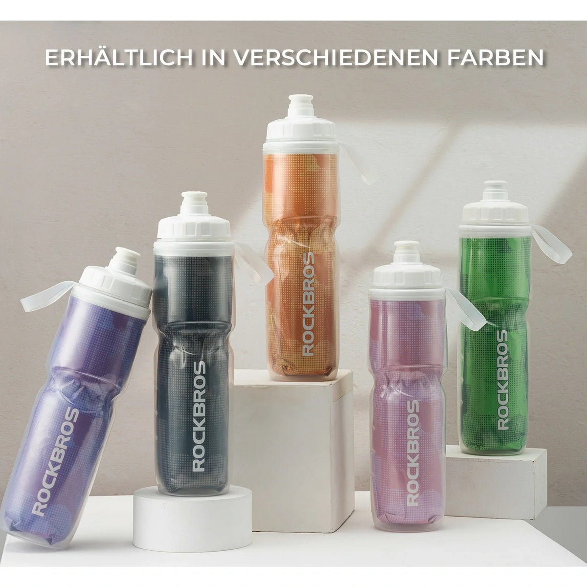 ROCKBROS Cykeldrinkflaska 670ML Tryckbar