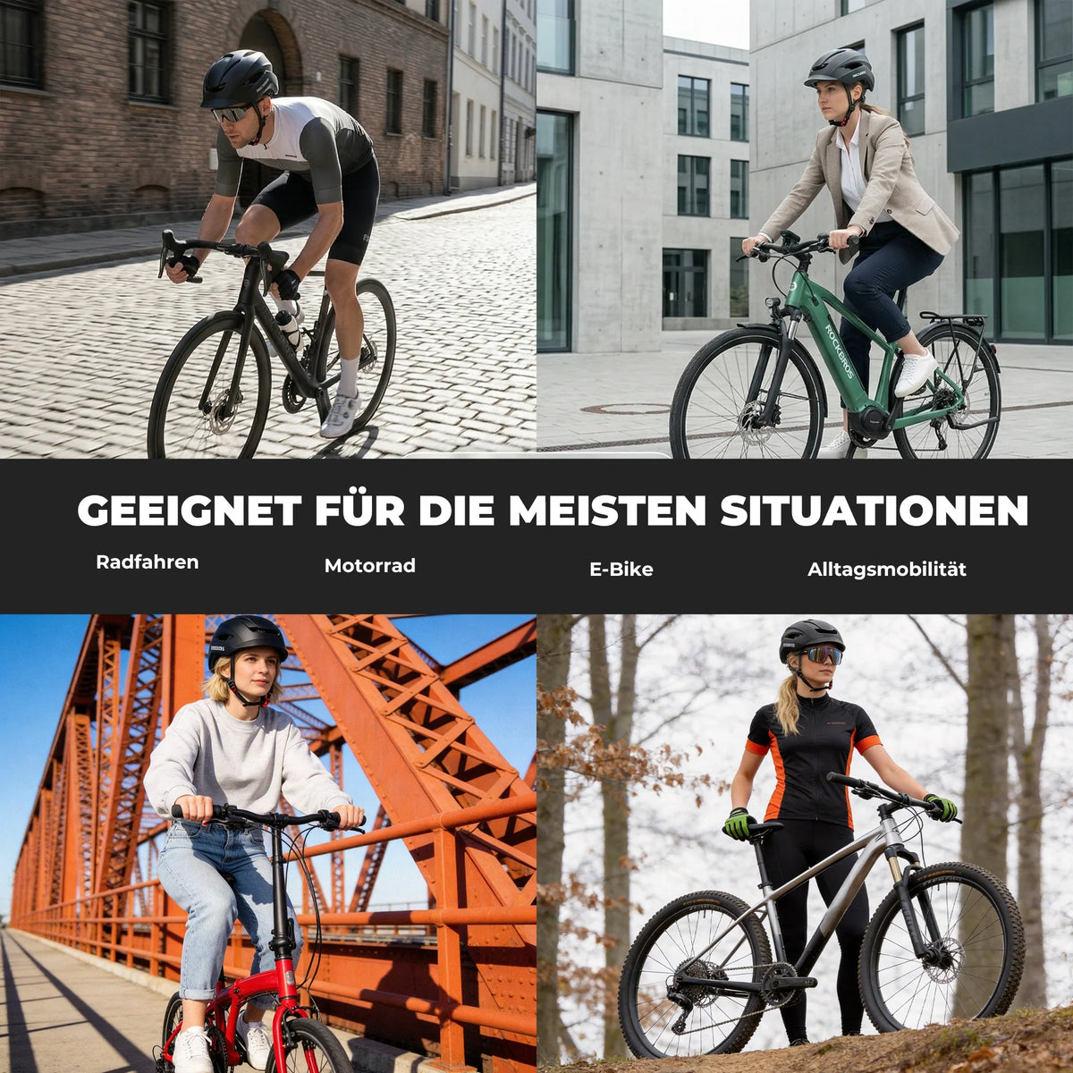 ROCKBROS Cykelhjälm med ventilationssystem För huvudomkrets 57-62 cm
