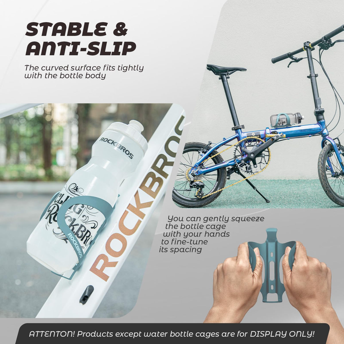ROCKBROS Flaschenhållare Cykel Dryckeshållare Legering av aluminium Lättvikt