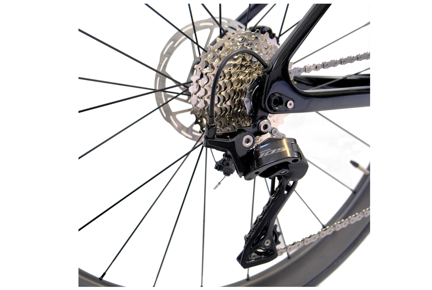 RINOS Helt kolfiber landsvägscykel Odin 4.1 Shimano 105 ST-R7120 24-växlad