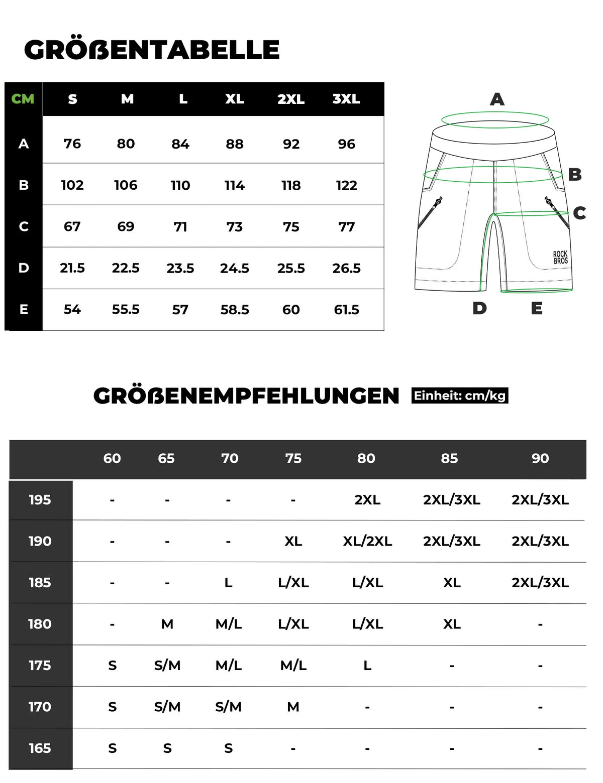 ROCKBROS Herridrottsshorts Cykelbyxa - Magnetiskt midjebälte, 4-fickors design