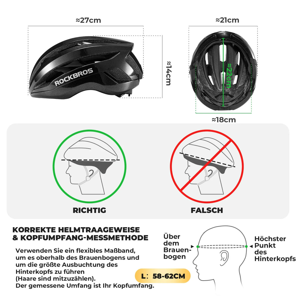 ROCKBROS Lätt cykelhjälm LK-79
