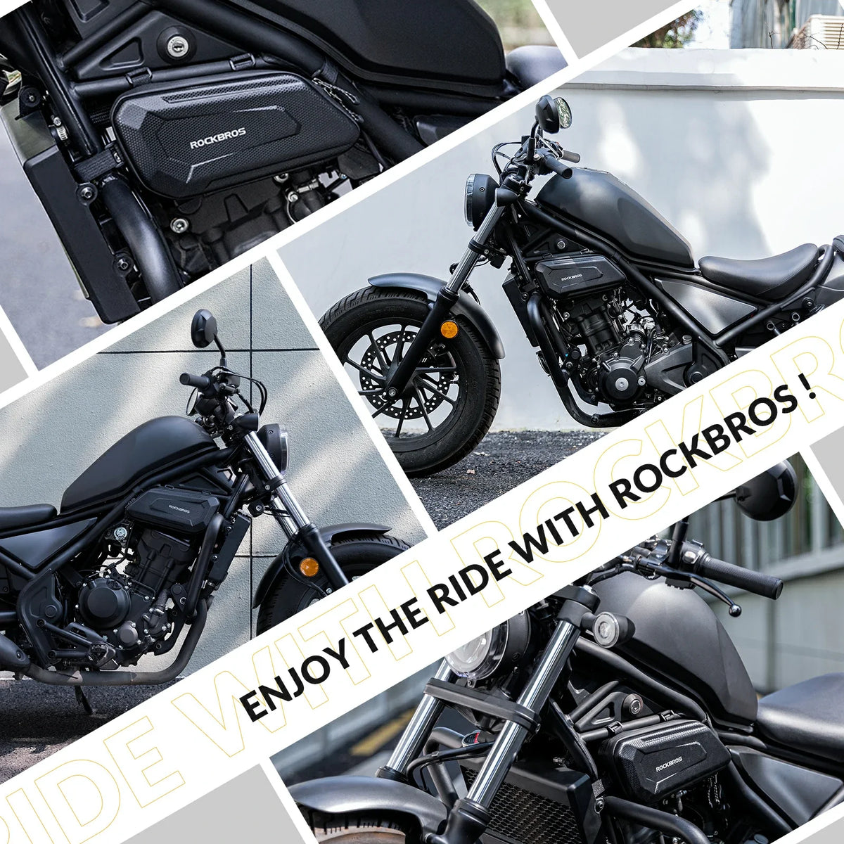 ROCKBROS Vattenavvisande motorcykelväska, 1,5 liter
