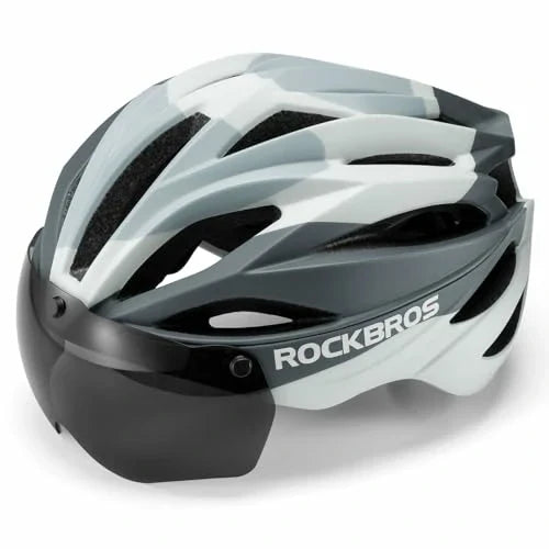 ROCKBROS Cykelhjälm Magnetisk Avtagbar MTB-hjälm med Visir