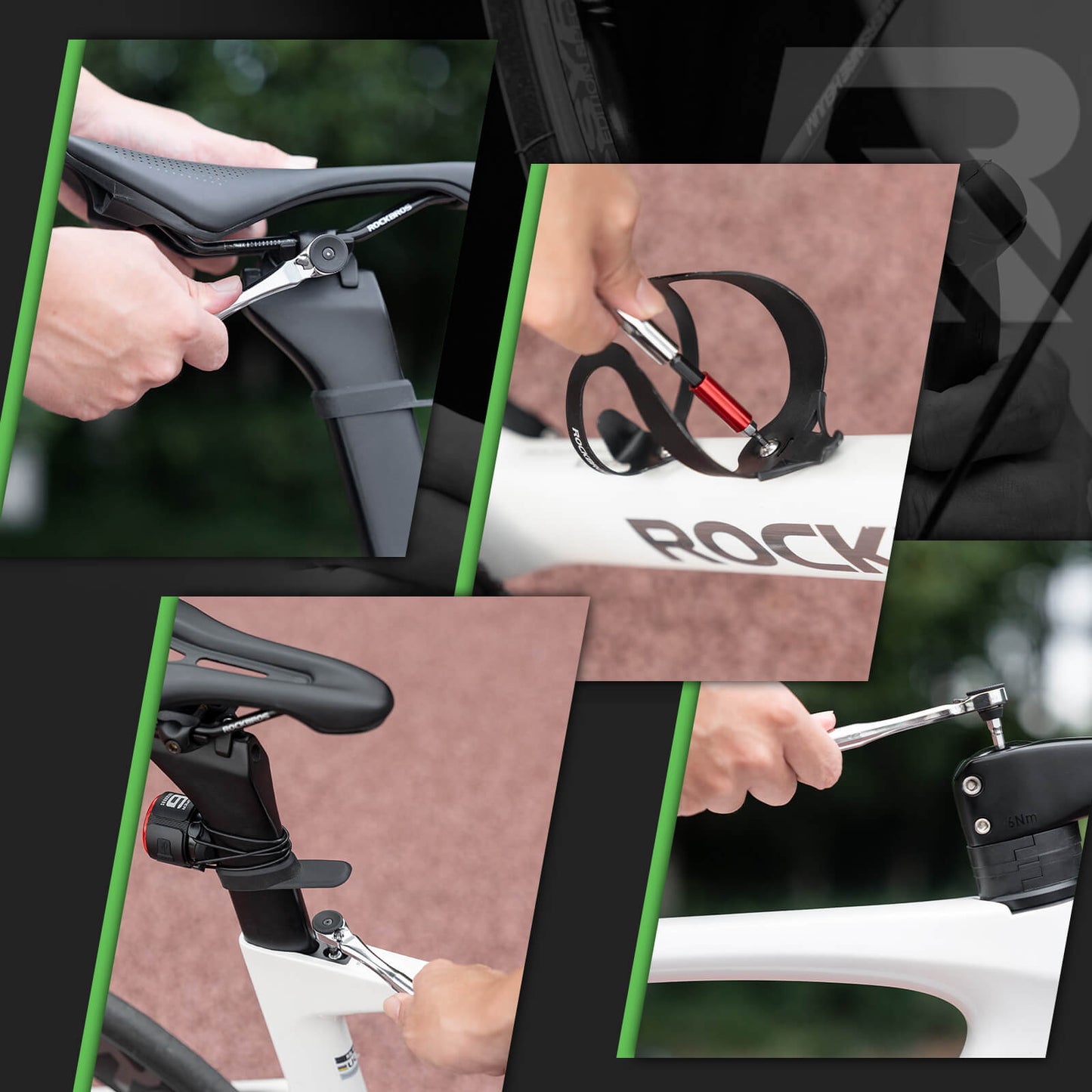 Magnetisk cykelverktygssats med spärrnyckel ROCKBROS