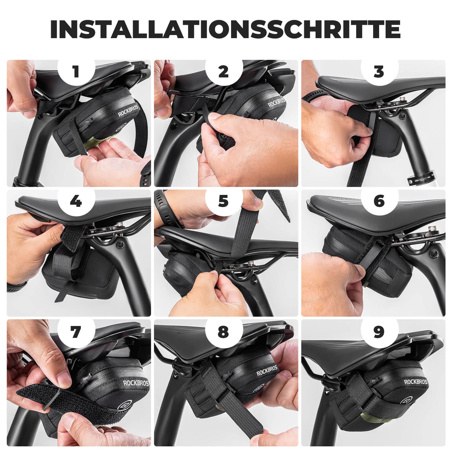 Cykelsadelväska Kompakt förvaringsväska för racercykel MTB ROCKBROS