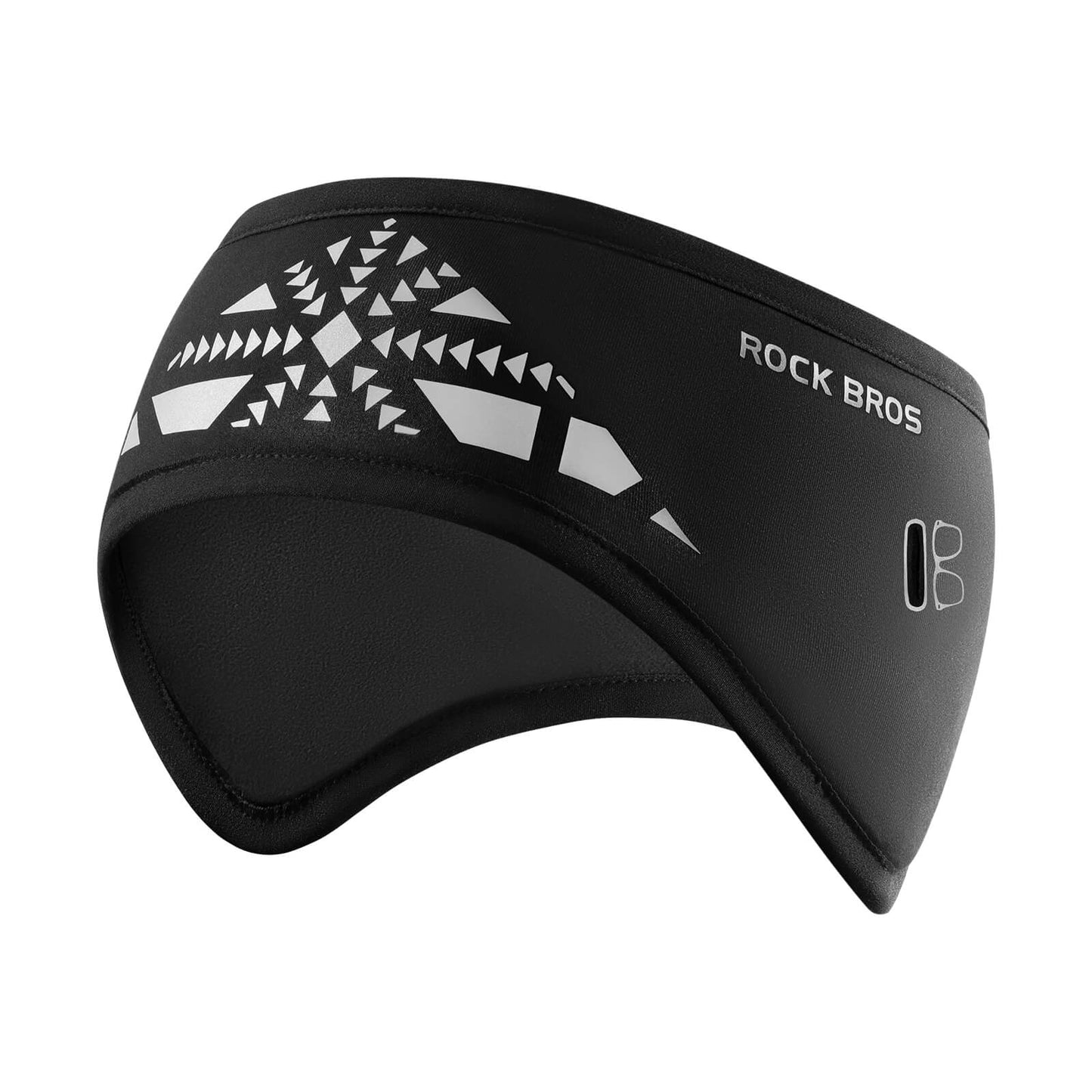 Elastiskt vinterpannband med kardborreknäppning, öronvärmare, unisex, ROCKBROS