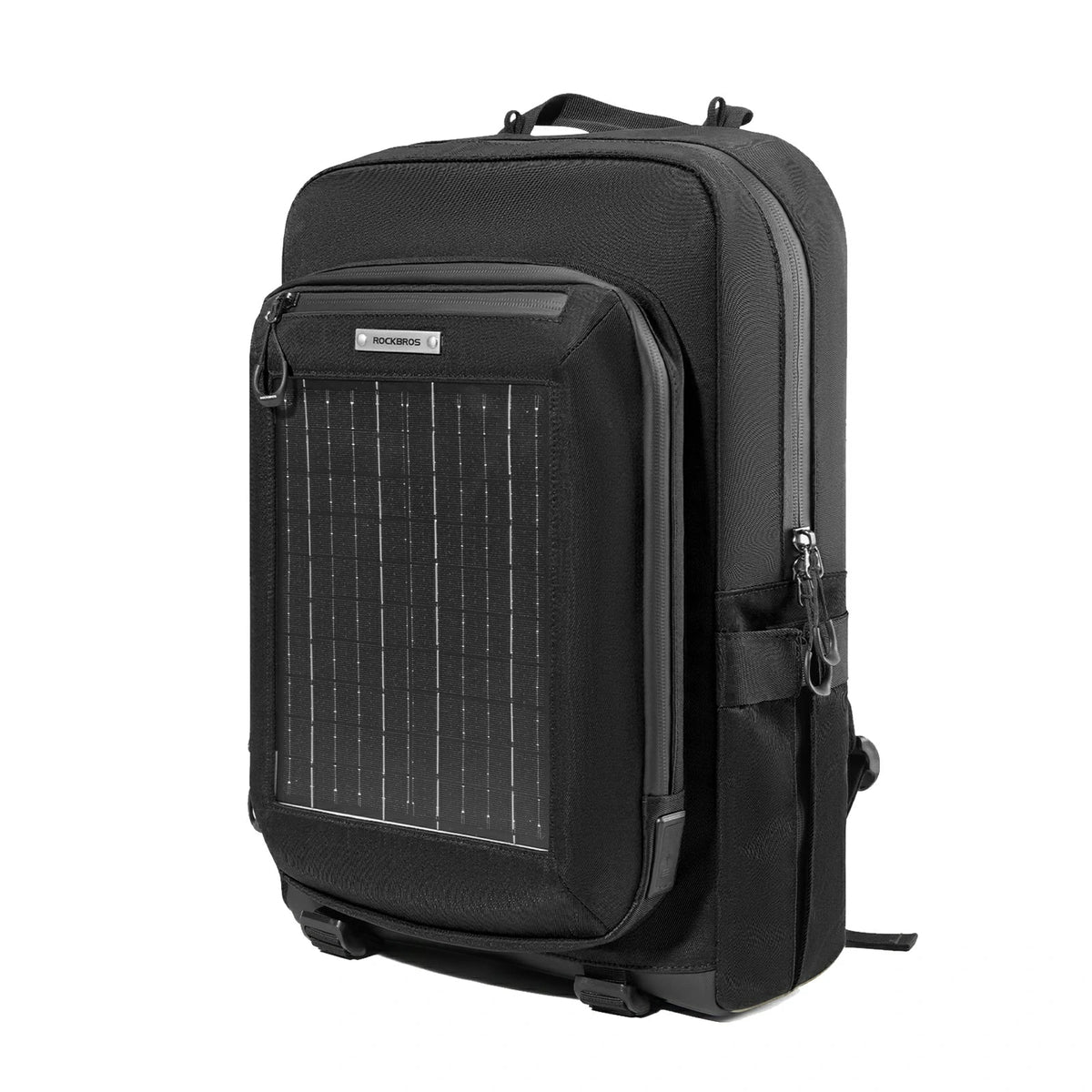 ROCKBROS Solarryggsäck Solar Ryggsäck 20L med Flexibelt Avtagbart 10V 14W