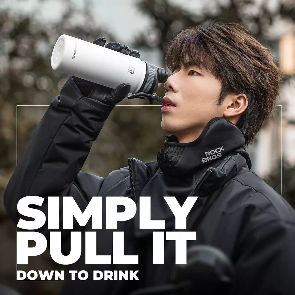 ROCKBROS Winter Half Balaclava E-cykel/Cykel/Motorcykel Mask Fleece Sov varmt