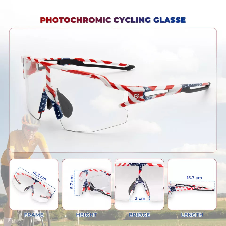 ROCKBROS Polariserade/Photochromic Solglasögon Cykelglasögon Cykel UV400 UNISEX