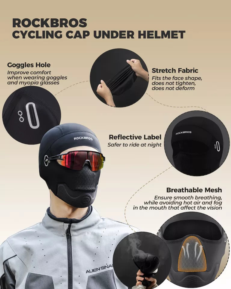 ROCKBROS Motorcykel Head Cover Balaclava Varm Fleece Cykel Balaclavas
