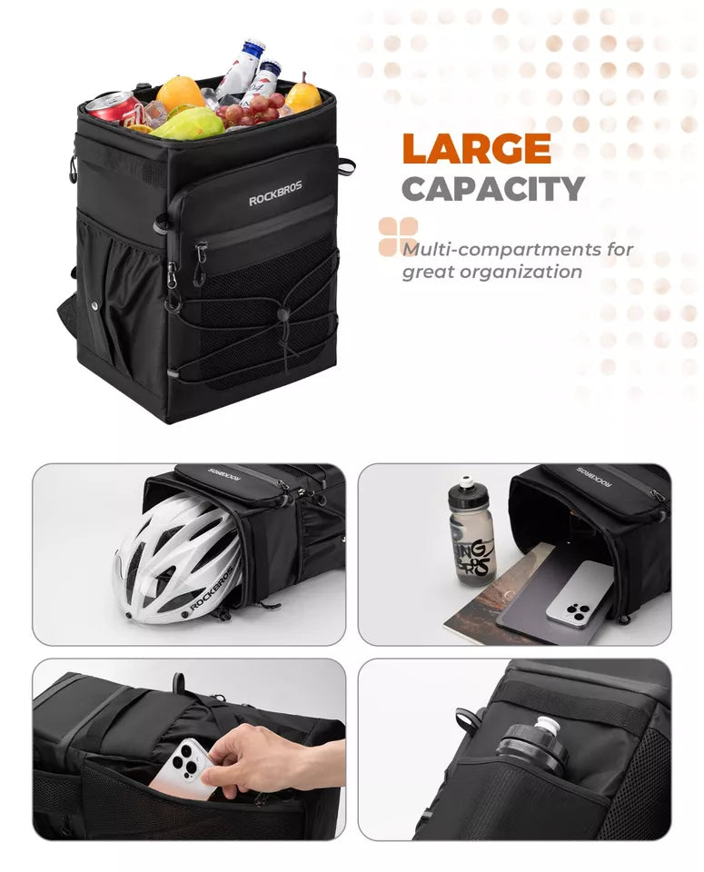 ROCKBROS Avtagbar ryggsäck Multifunktionell ryggsäck 3,5+14L Outdoor Travel