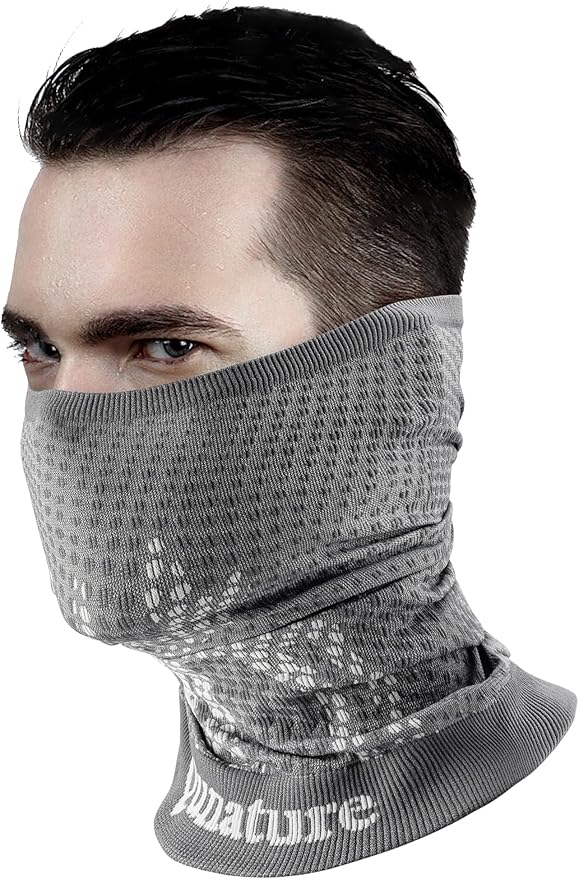 Qunature Multifunktionell Scarf Tube Scarf Vinterhalshalsduk Vindtät Elastisk Andningshalsvärmare Dam & Herr för utomhussporter Skidåkning Löpning Cykling Vandring