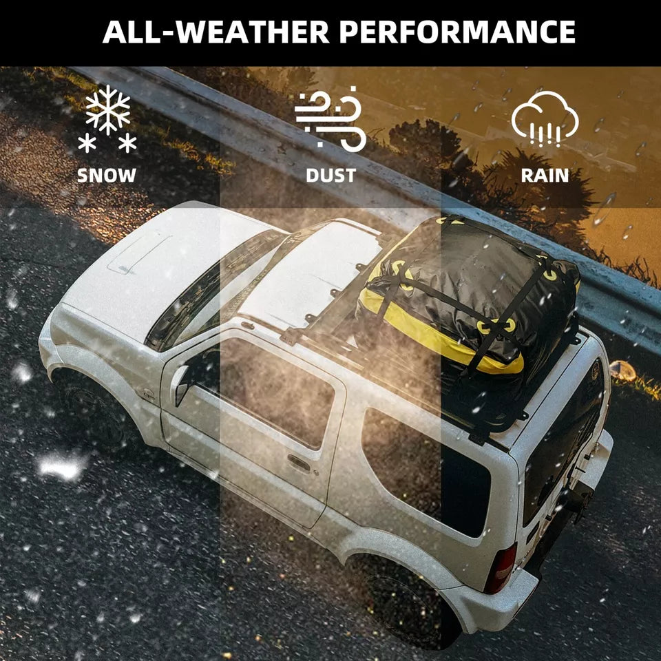 ROCKBROS 300L biltakväska vattentät bilbagageväska takbox hopfällbar PVC