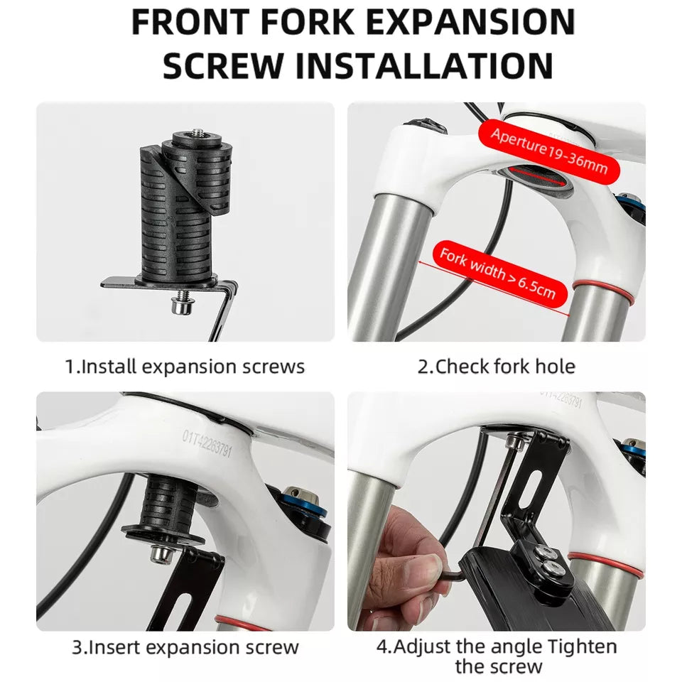 ROCKBROS cykelstänkskärm fram + bak för 24-29 tum, infällbar och justerbar
