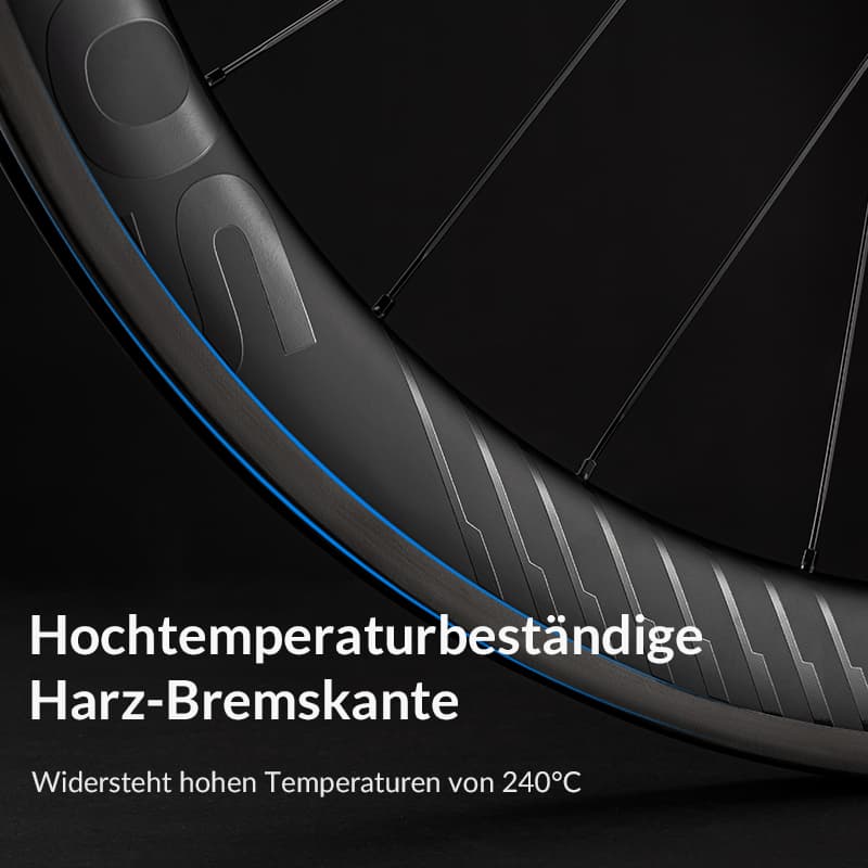 700C Kolfiberhjulset 65 mm Skivbroms Genomgående Axel Hjulset för Landsvägscykel ROCKBROS