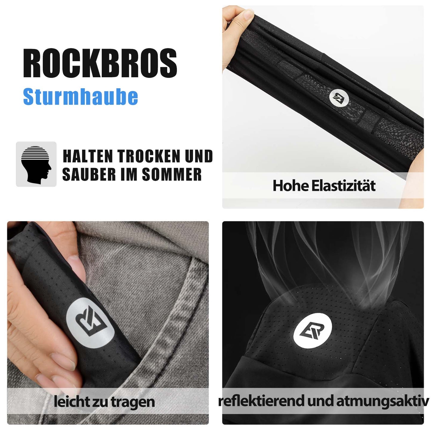 Sommarcykelkeps UV-skyddande löparkeps herr 50-64cm ROCKBROS