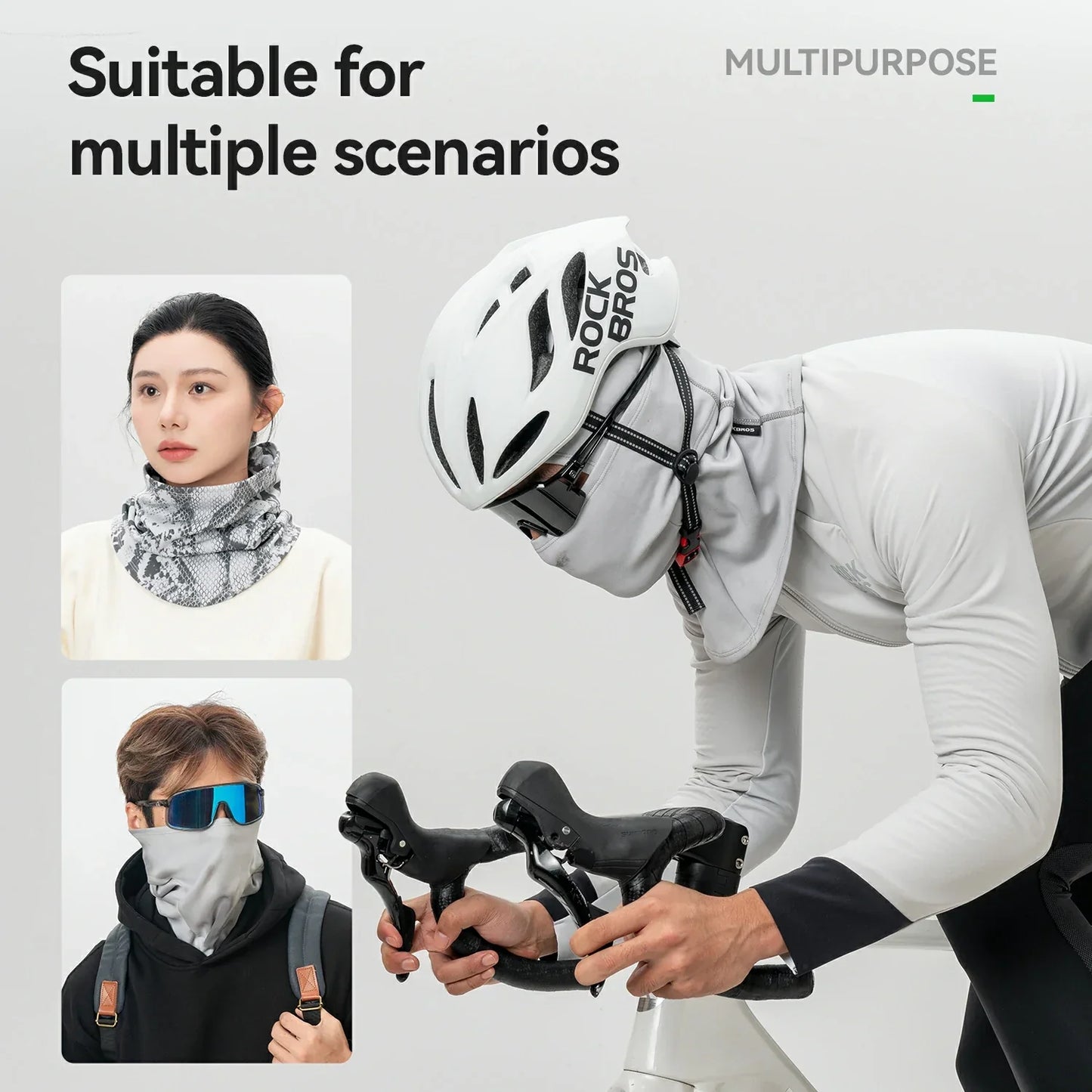 Termokänslig vinterbalaklava i fleece från ROCKBROS