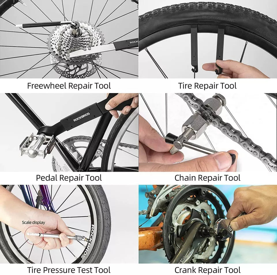 ROCKBROS cykelreparation multifunktionell verktygslåda set 44 i 1