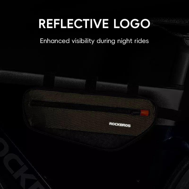 ROCKBROS cykelramväska cykelväska triangelväska verktygsväska 1,7L