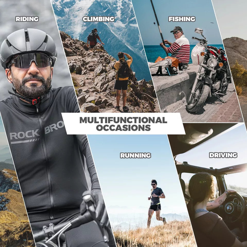 ROCKBROS Polariserade/Photochromic Solglasögon Cykelglasögon Cykel UV400 UNISEX