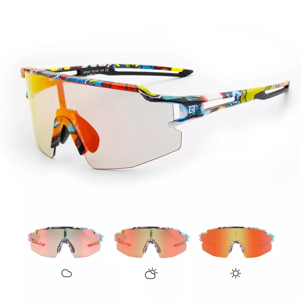 ROCKBROS Polariserade/Photochromic Solglasögon Cykelglasögon Cykel UV400 UNISEX