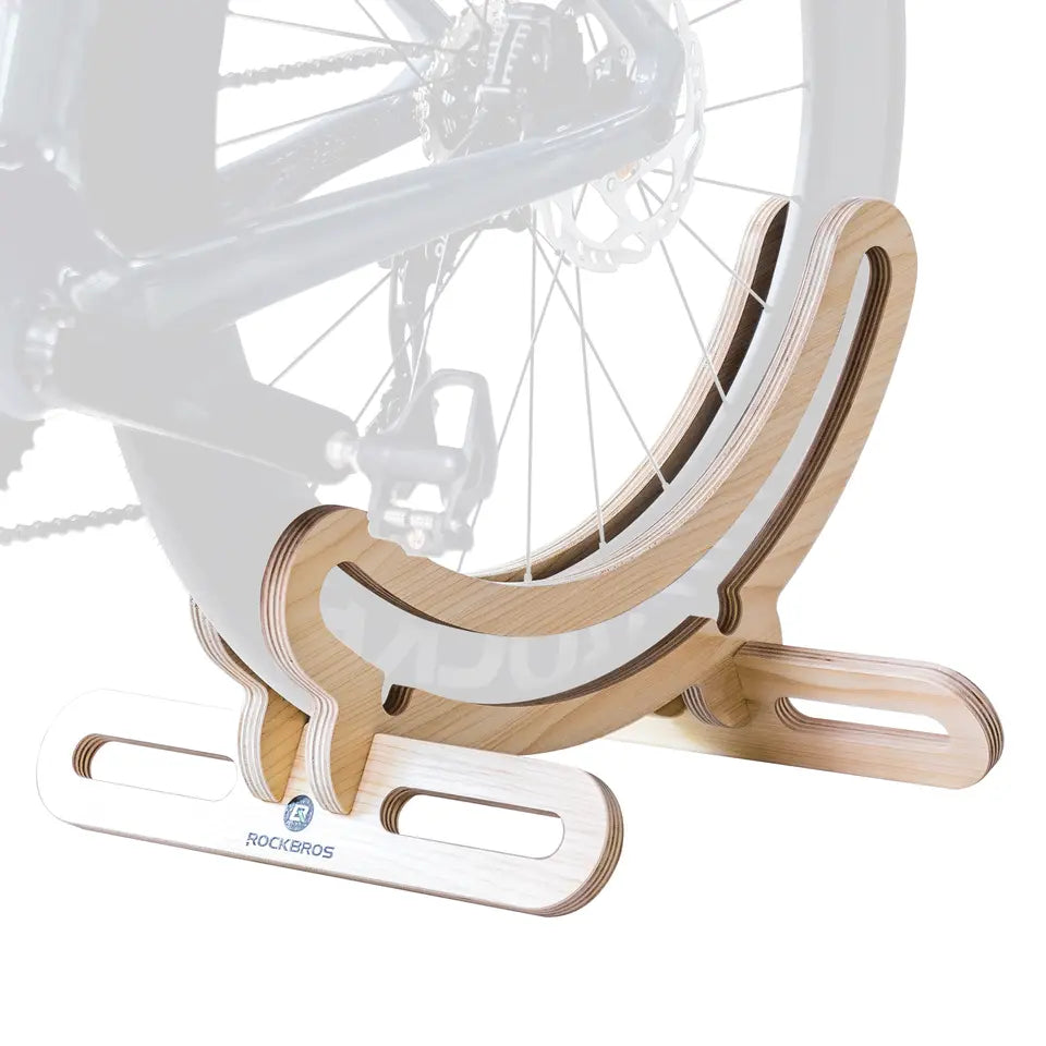 ROCKBROS cykelställ i trä mittstativ 30mm för 23C-30C cyklar 700C
