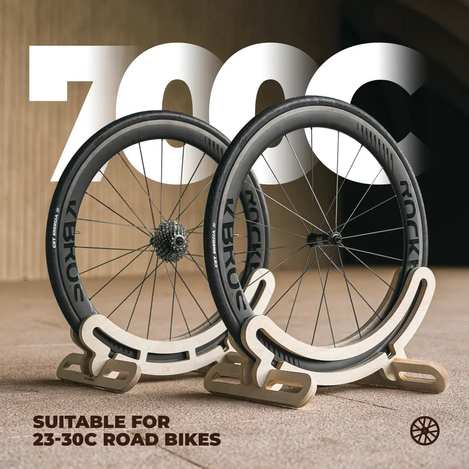 ROCKBROS cykelställ i trä mittstativ 30mm för 23C-30C cyklar 700C