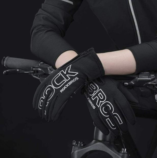 ROCKBROS Cykelhandskar Vinter Motorcykel Cykel Cykel Cykel MTB Handskar