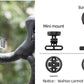 ROCKBROS cykeldatorfäste för Garmin Bryton Wahoo GPS-styrhållare aluminium