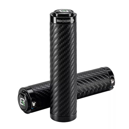 ROCKBROS Cykelgrepp Carbon Mönster Cykelstyre Handtag Dubbellås 22,2 mm