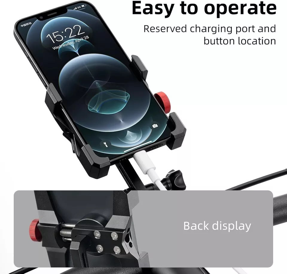 ROCKBROS cykel mobiltelefonhållare styrtelefonhållare för smartphone 4,7-7,09 tum
