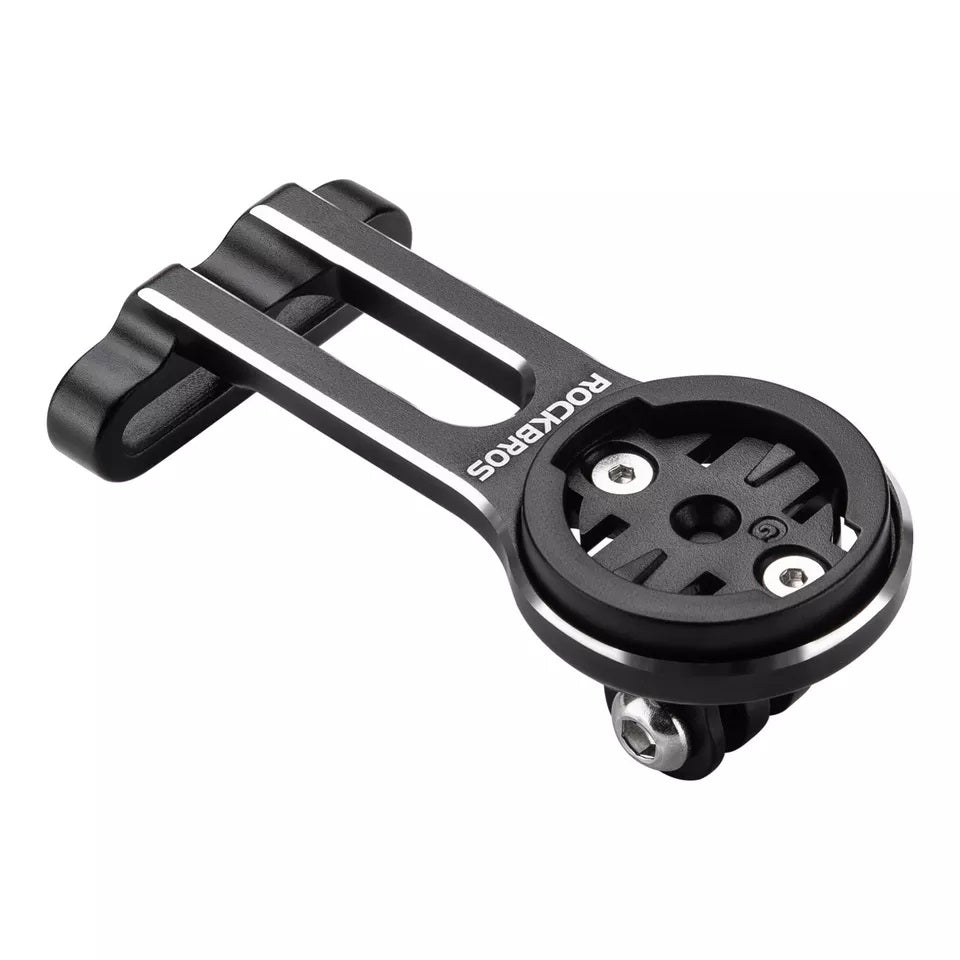 ROCKBROS cykeldatorfäste för Garmin Bryton Wahoo GPS-styrhållare aluminium