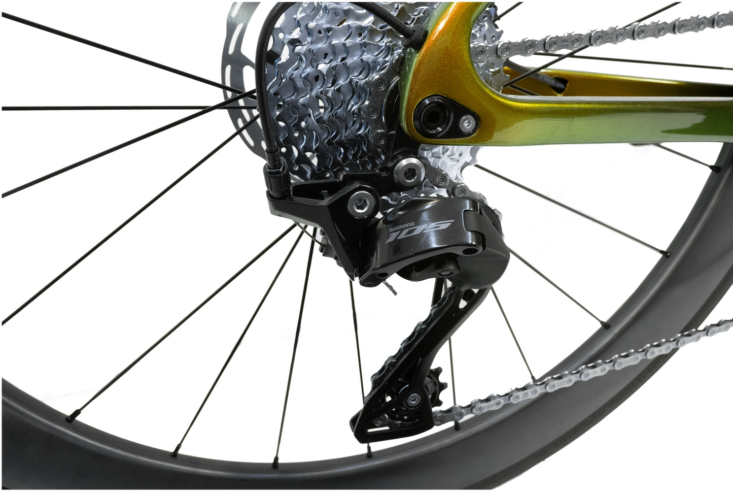 RINOS Helt kolfiber landsvägscykel Odin 4.1 Shimano 105 ST-R7120 24-växlad