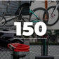ROCKBROS cykellås kabellås 150cm med nummerkod stöldskydd för cykelskoter barnvagn röd/svart