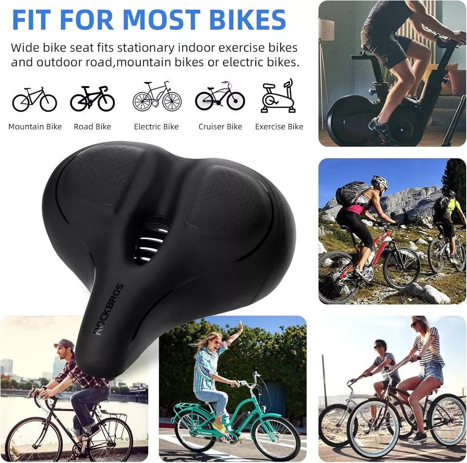 ROCKBROS bred cykelsadel för motionscykel/cykel Peloton cykelsits