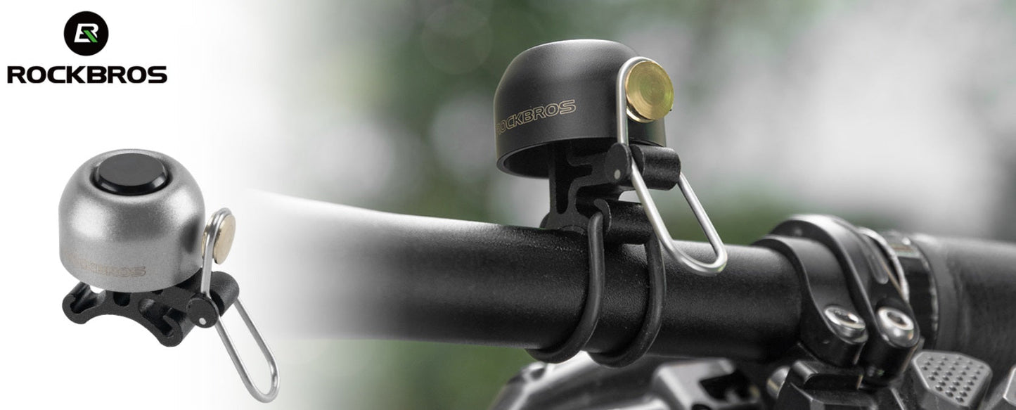 ROCKBROS cykelklocka styr klassisk, mountainbike retro cykelklocka hög klocka cykel kopparcykelklocka för 22-34 mm