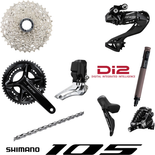 Shimano 105 Di2 R7170 2x12-växlad gruppset