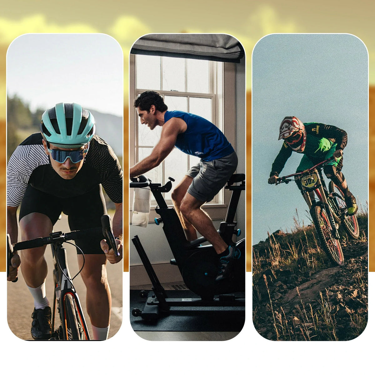ROCKBROS Cykelhandskar halvfingrar med stötdämpande SBR-polstring - S396