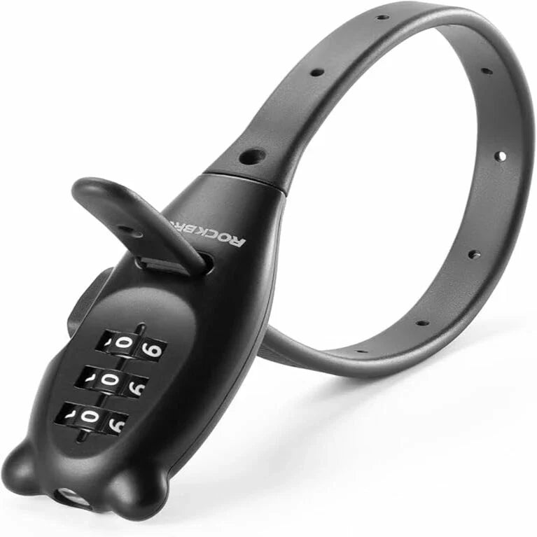 ROCKBROS Cykellås, kabel­lås cykel med 3-siffrig kod