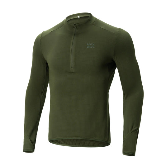 ROCKBROS Cykeltröja Radtröja Långärmad Herr Vinter Varm Fleece Snabbtorkande Andas