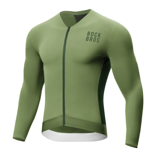 ROCKBROS Cykeltröja Radtröja Långärmad Herr, Andas och Snabbtorkande, Elastisk
