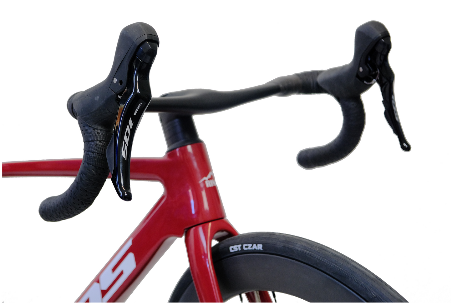 RINOS Helt kolfiber landsvägscykel Odin 4.1 Shimano 105 ST-R7120 24-växlad