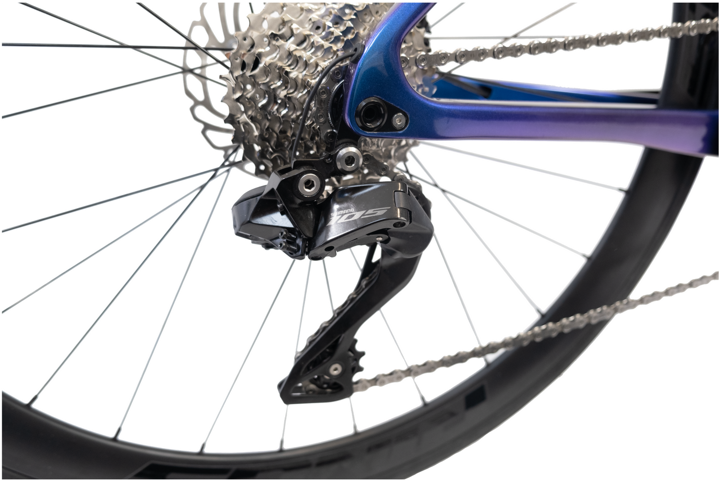 RINOS Fullkolfiberracer 700C Shimano 105 Di2 R7150 24 växlar Odin 6.1